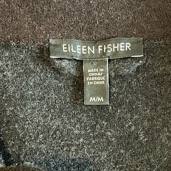 Eileen Fisher Brown Merino Wool Light Jacket Size Medium - Picture 8 of 10